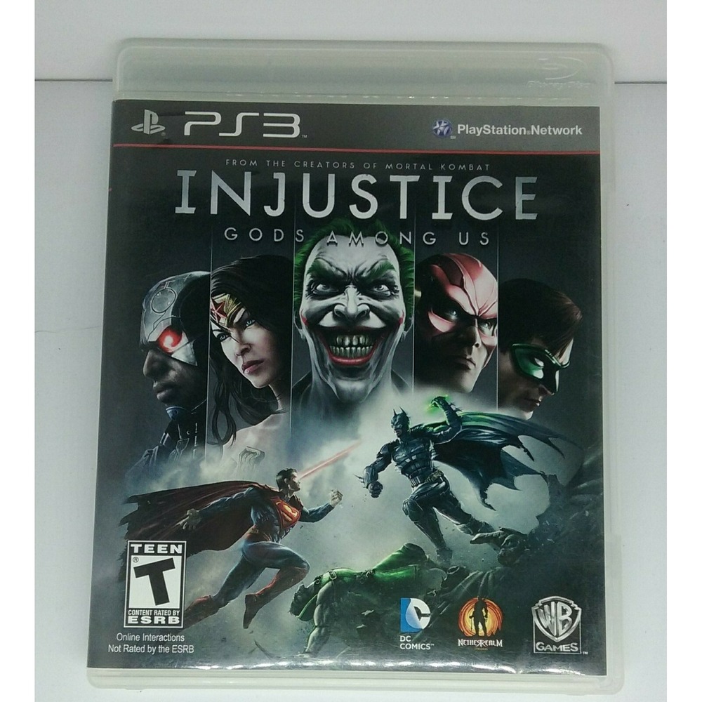 Injustice: Gods Among Us PlayStation PS3 DC Comics Tested Clean
